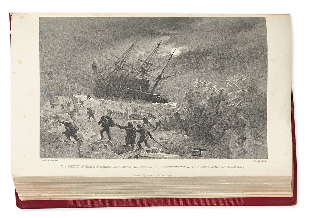 (ARCTIC.) Back, George. Narrative of an Expedition in H.M.S. Terror . . . to Geographical Discovery on the Arctic Shores.